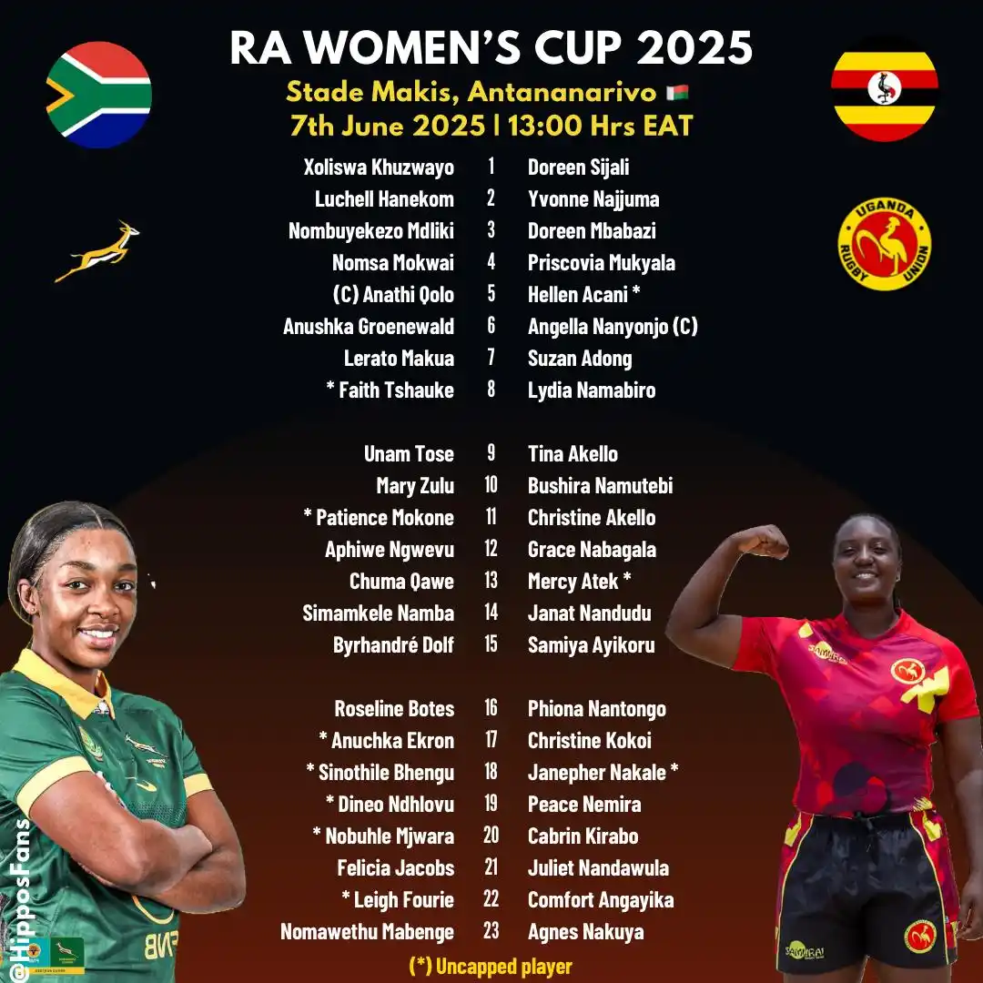 Image from Hippos Fans Club: 🇿🇦 vs 🇺🇬 | *Pound for Pound*  WRAC2025 - Game One...