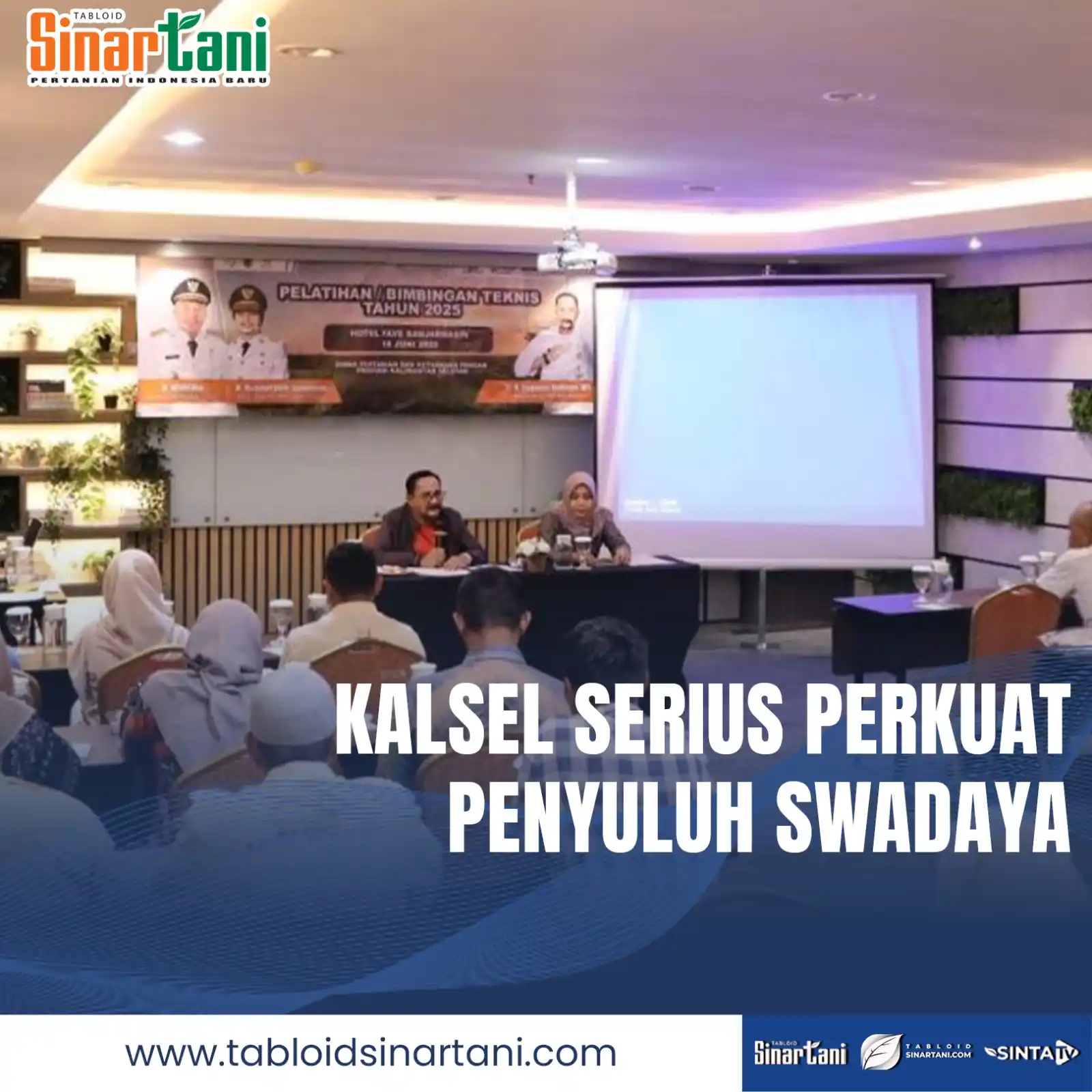 Image from Tabloid Sinar Tani: 25 penyuluh pertanian swadaya se-Kalsel dapat bimbingan teknis dari Di...