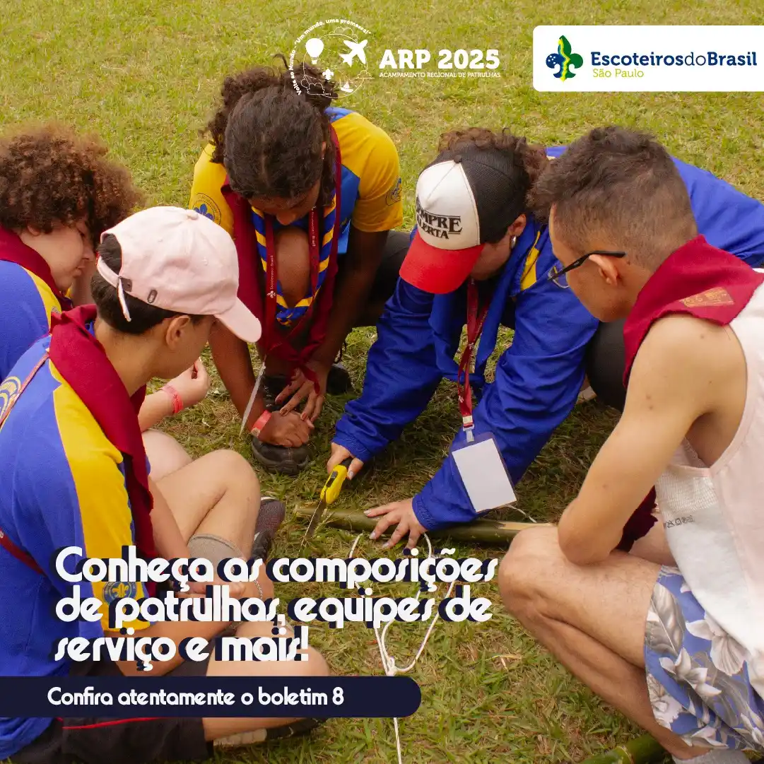 Image from Escoteiros SP: 📢 Atenção, aventureiros da Volta ao Mundo! 🌍✨  O Boletim 8 do ARP 20...