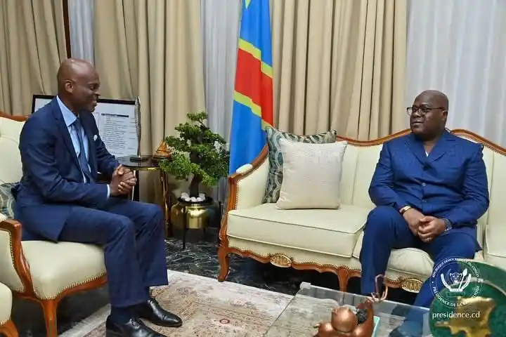Image from La Présidence de la République Démocratique du Congo 🇨🇩 : Ce mercredi 4 juin à Kinshasa, le Président de la République Félix An...
