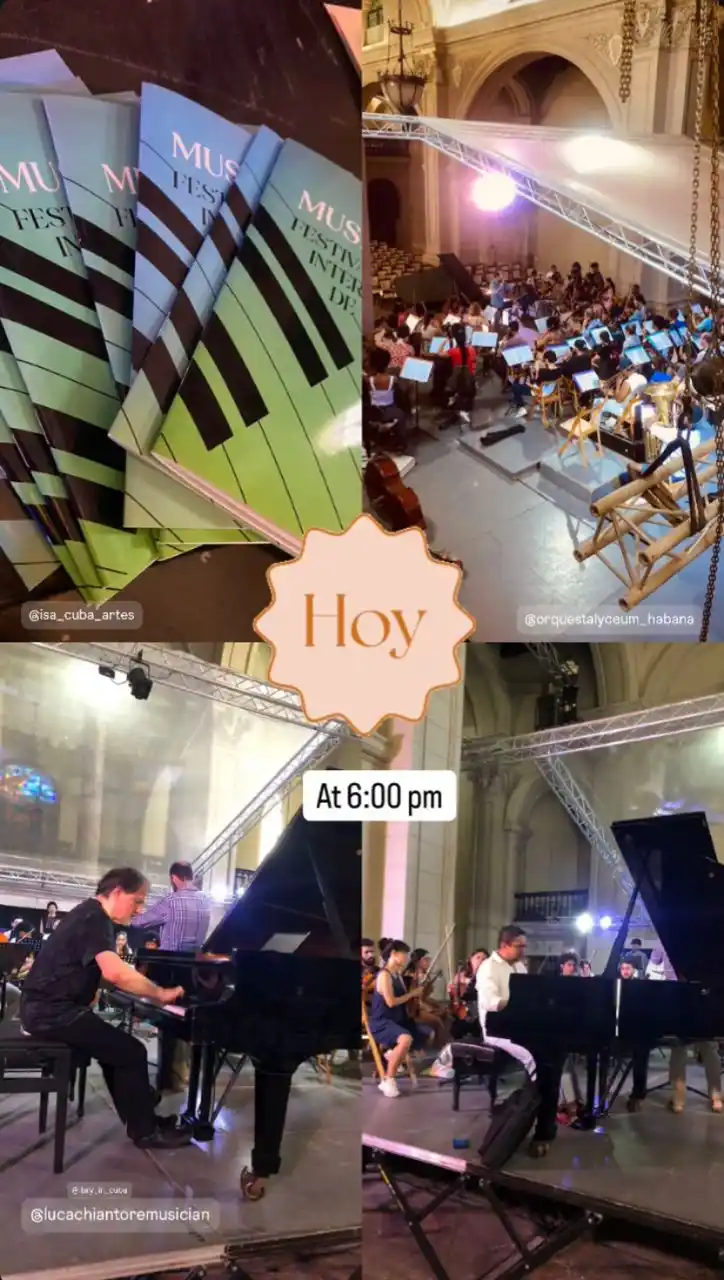 Image from Lyceum Mozartiano De La Habana: Comienza Musicalia internacional de piano 2025!!! 🎹🎶 Hoy los concur...