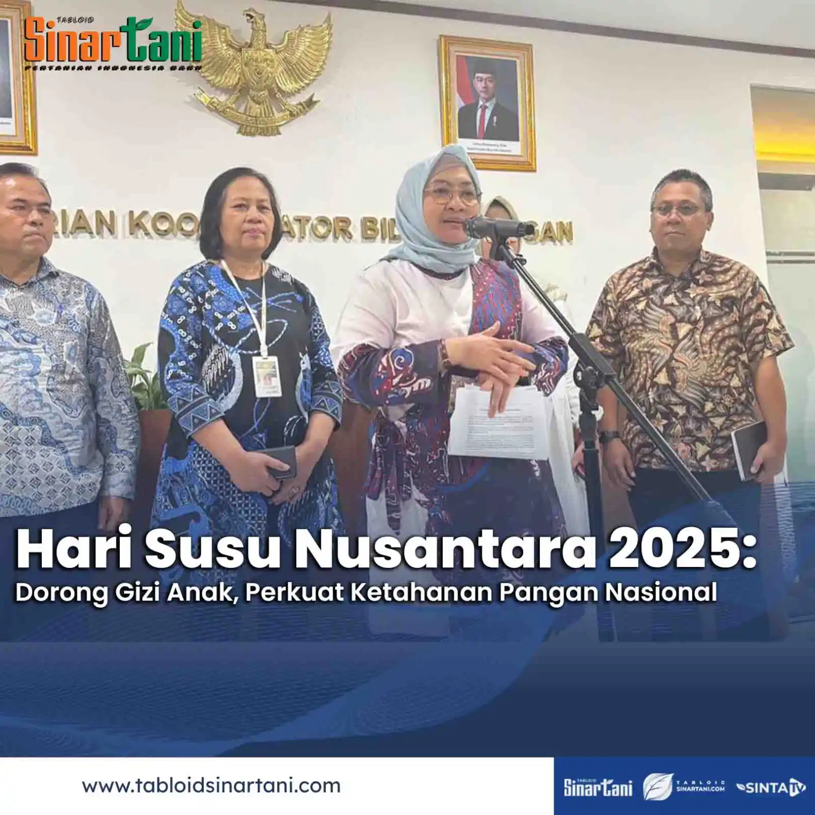 Image from Tabloid Sinar Tani: Dalam rangka Hari Susu Nusantara 2025, Kemenko Pangan bersama kementer...