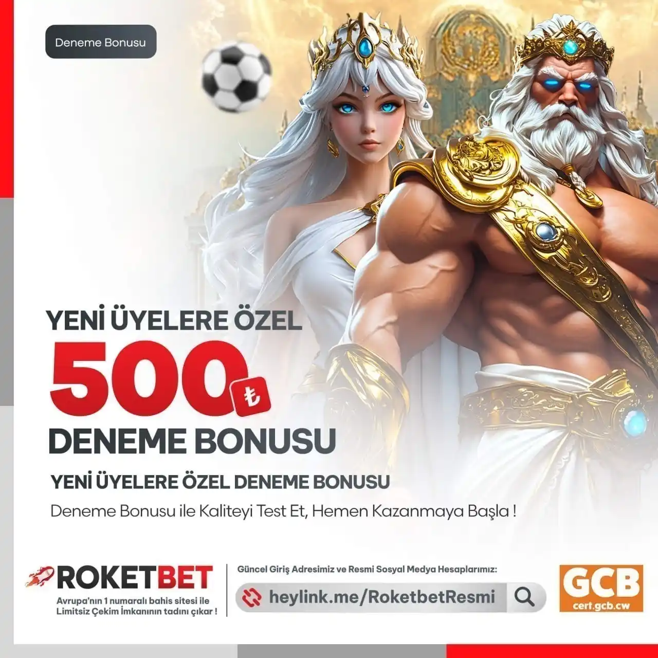Image from Roketbet: 😉 *Dene Ve Kararını Ver* 🚀 Yeni Üyelere Özel 500₺ Deneme Bonusu Fı...