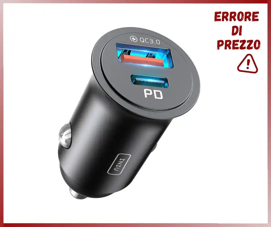 Image from Le Offerte di Joy: ❌ 𝙀𝙍𝙍𝙊𝙍𝙀 𝘿𝙄 𝙋𝙍𝙀𝙕𝙕𝙊 ❌  🔥 *INIU Carica Batteria per Auto,...