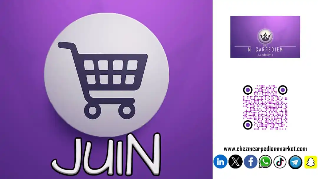 Image from CHEZ M. CARPEDIEM MARKET: *EXCELLENT MOIS DE JUIN !!!* Nous sommes également présents sur : *- ...