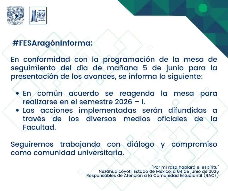 Image from FES Aragón UNAM: <a class="text-blue-500 hover:underline cursor-pointer" href="/hashtag...