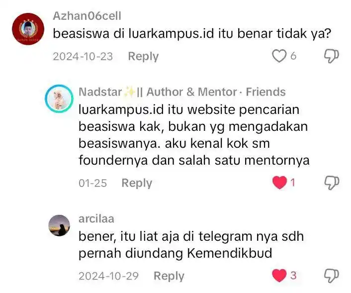 Image from Info Beasiswa Indonesia: Gak sengaja liat komen di tiktok yang nanyain tentang info beasiswa di...