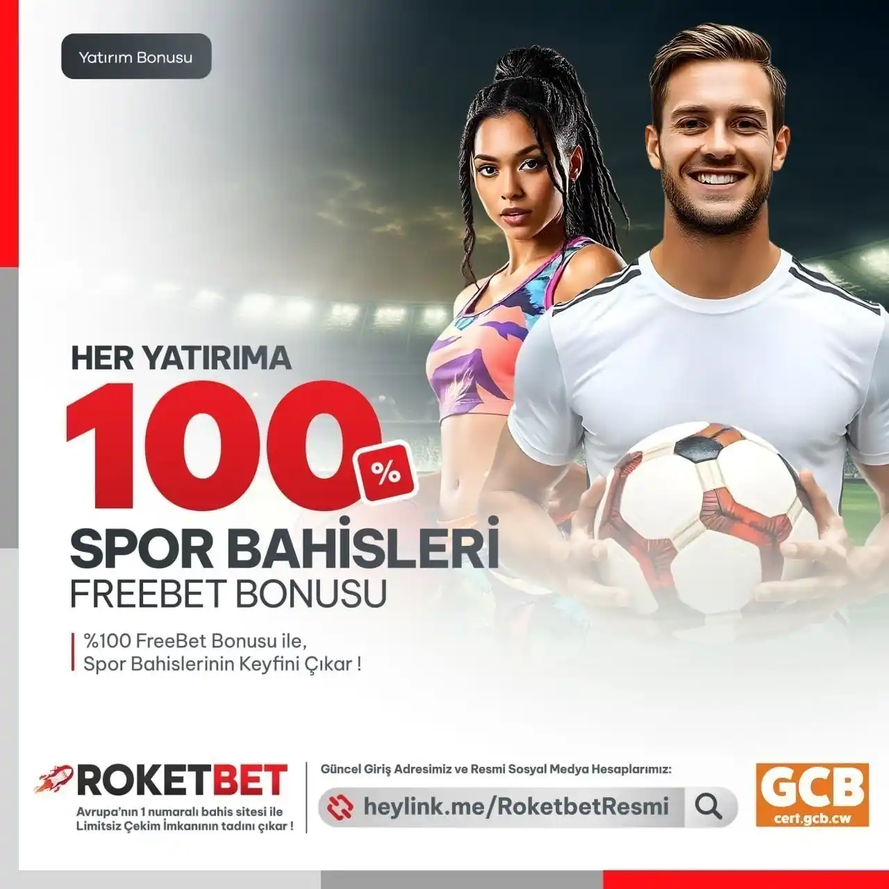 Image from Roketbet: 💪 Günün İlk Yatırımınını Yap ; ⚽️ %100 Freebet Bonusu Kap 💰 Şimdi ...