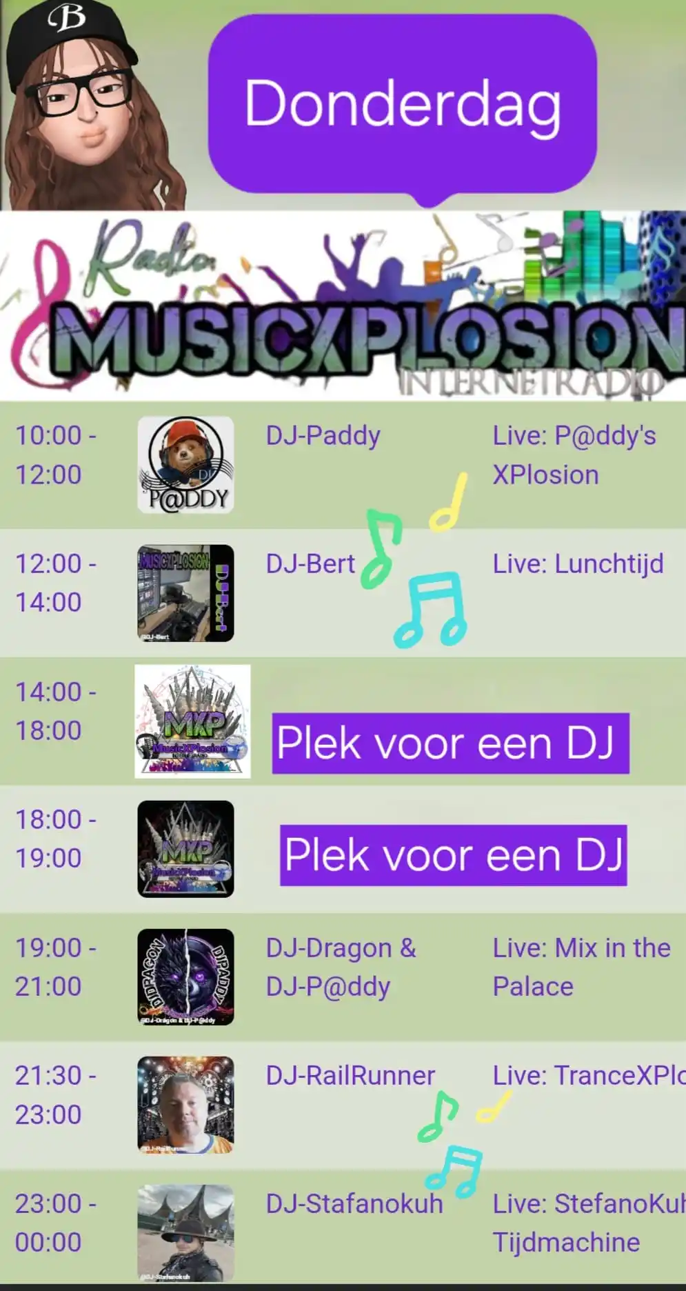 Image from MusicXPlosion Luisteraars: Kom er vandaag gezellig bij MusicXPlosion.nl/app ook is het gezellig b...
