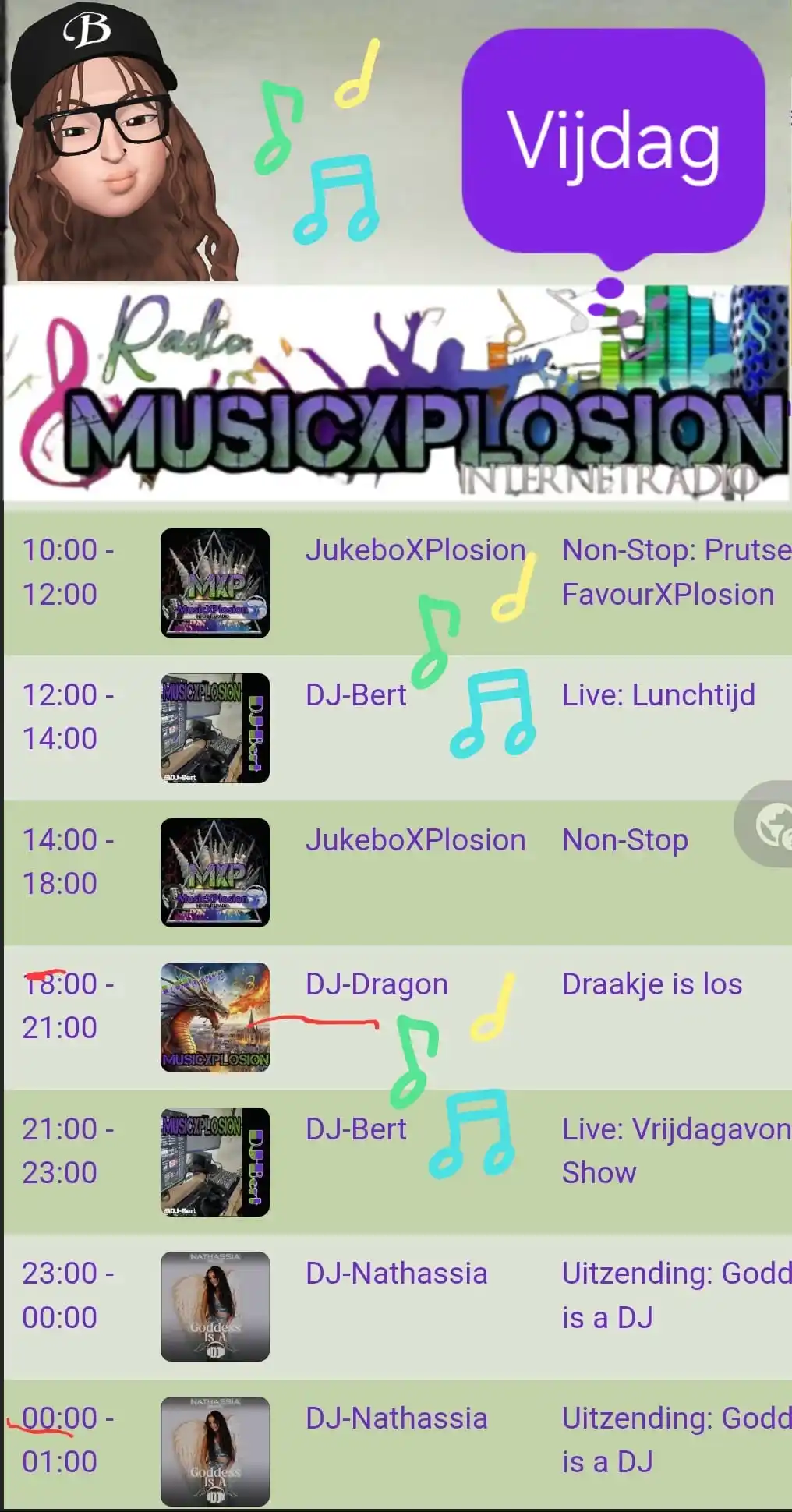 Image from MusicXPlosion Luisteraars: Kom er vandaag gezellig bij MusicXPlosion.nl/app ook is het gezellig b...