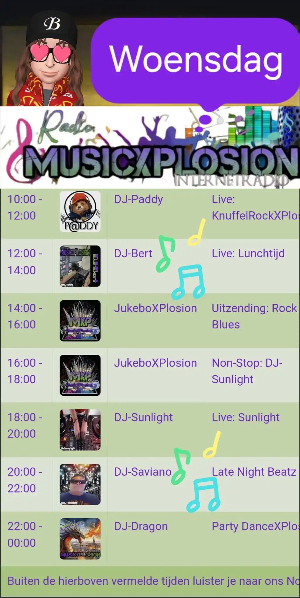 Image from MusicXPlosion Luisteraars: Kom er vandaag gezellig bij MusicXPlosion.nl/app ook is het gezellig b...