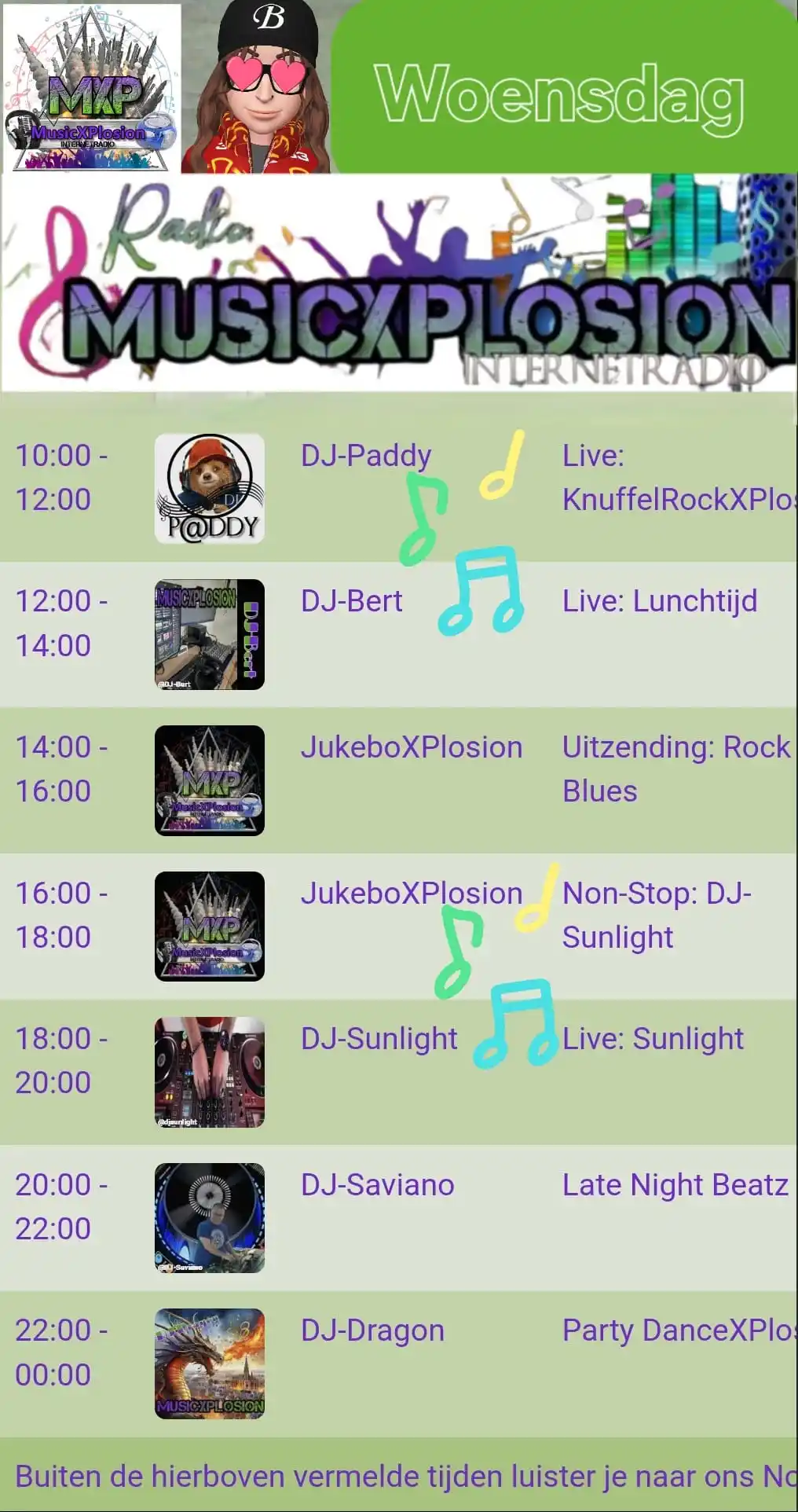 MusicXPlosion Luisteraars post