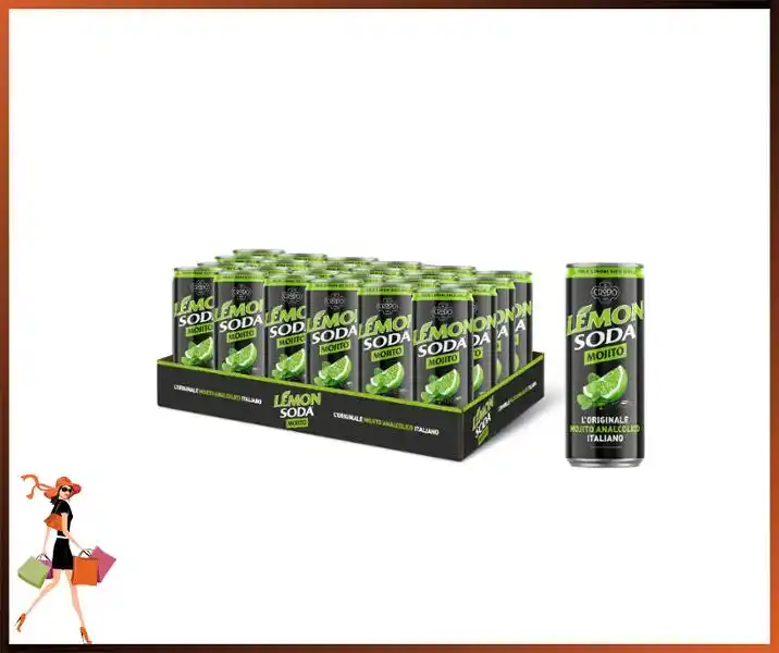 Image from Le Offerte di Joy: 🟢 *Lemonsoda | Mojito Soda, 24 Lattine da 33 cl, L'Originale Mojito A...