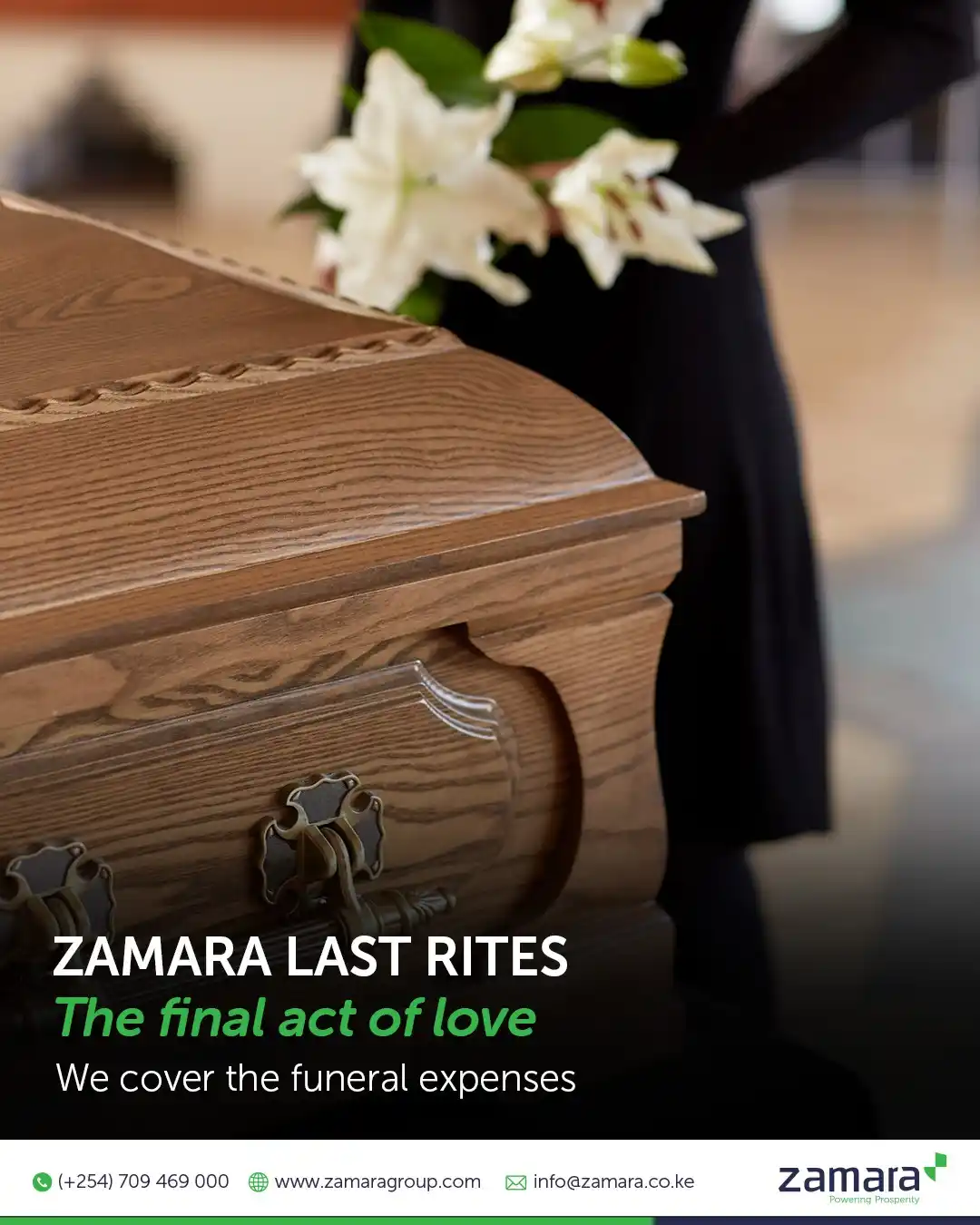 Image from Zamara Group: Losing someone you love is one of life’s most painful moments. Waiting...