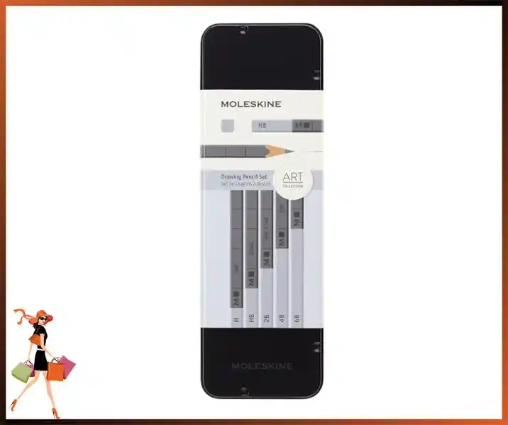 Image from Le Offerte di Joy: 🟢 *Moleskine Set di 5 Matite da Disegno in Grafite, Differenti Gradi*...