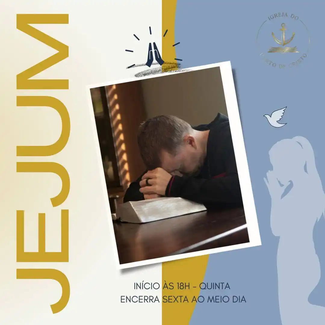 Image from Pastor Sandro Rocha: 🛐 O Jejum é feito com o Propósito de AUMENTAR nossa FÉ, NOSSO DISC...
