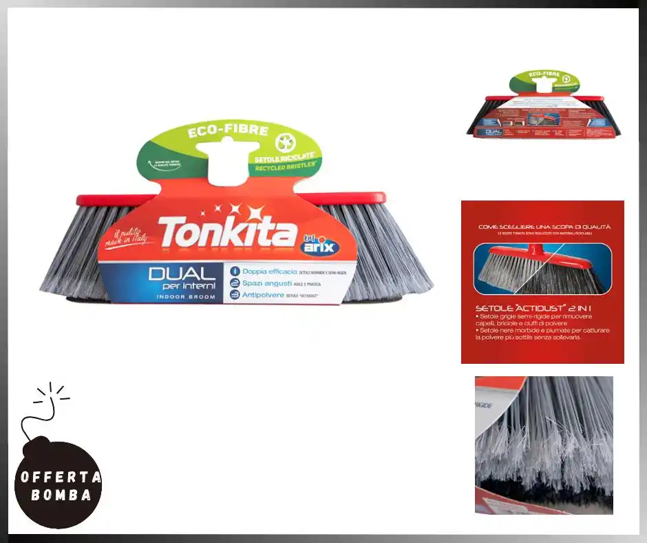 Image from Le Offerte di Joy: ‼️ 𝗢𝗖𝗖𝗛𝗜𝗢 𝗔𝗟 𝗣𝗥𝗘𝗭𝗭𝗢 ‼️ 🟢 *TONKITA | Dual Scopa per Int...