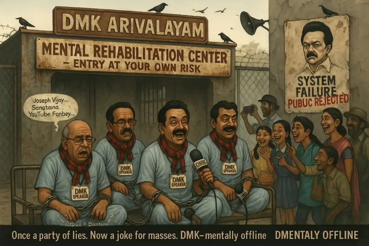 Image from தமிழக வெற்றிக் கழகம் | TVK: Over the last few days its evident DMK has entered into a mental break...