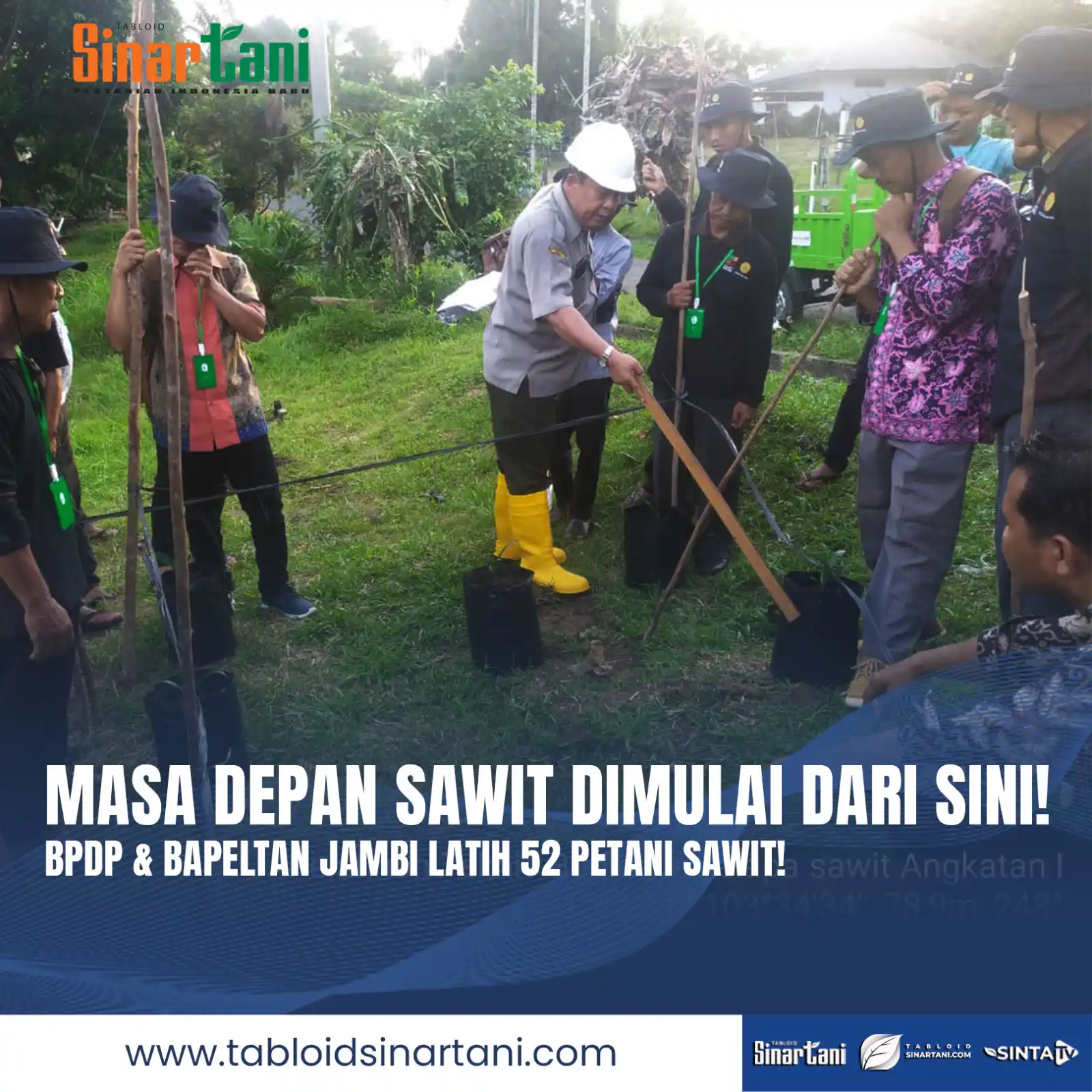 Image from Tabloid Sinar Tani: 📢 Pelatihan Perdana 2025: Petani Sawit Naik Kelas!  Sebanyak 52 petan...
