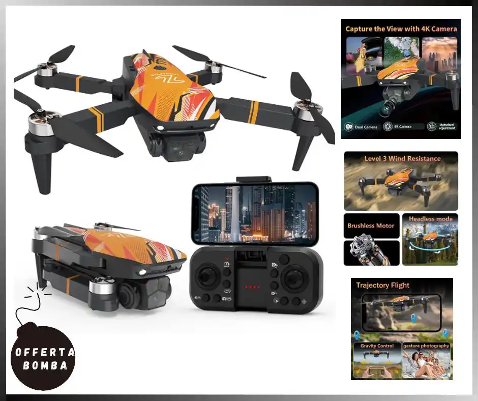 Image from Le Offerte di Joy: ‼️ 𝗣𝗥𝗘𝗭𝗭𝗢 𝗕𝗢𝗠𝗕𝗔‼️  🟢 *TTROARDS Drone con Telecamera 4K, Mo...