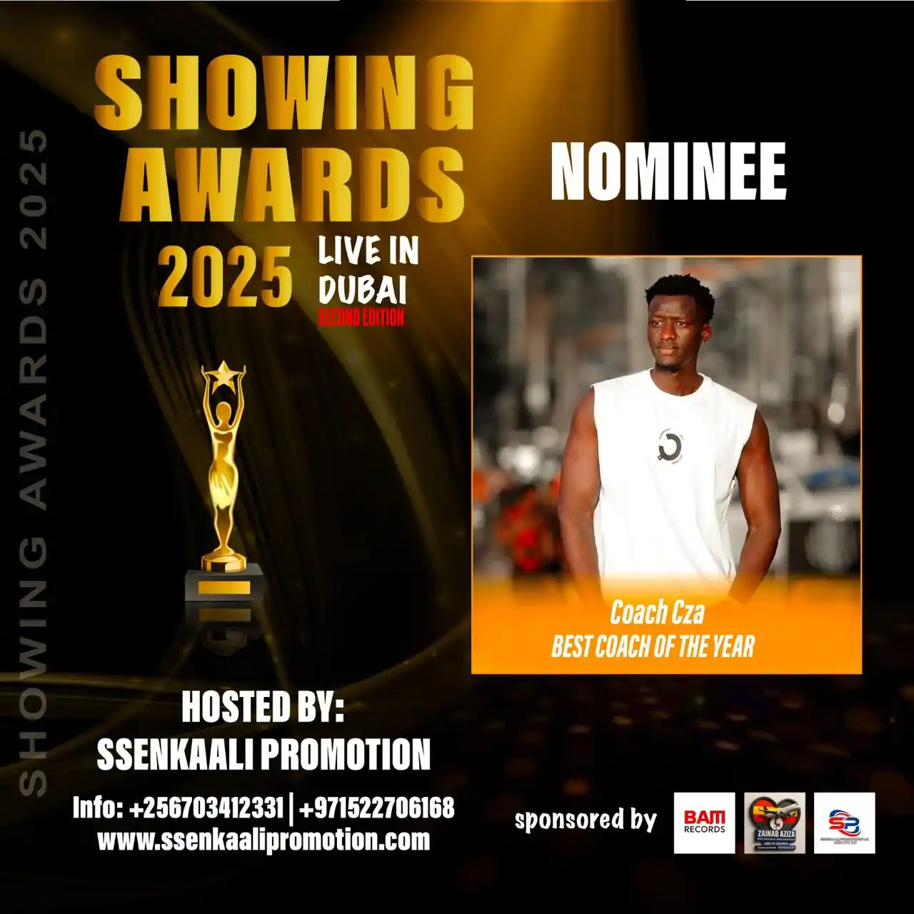 Image from ✨SHOWING AWARDS ✨🦅: Showing awards 2025 Live in Dubai Nominee Coach Cza Fitness coach of...