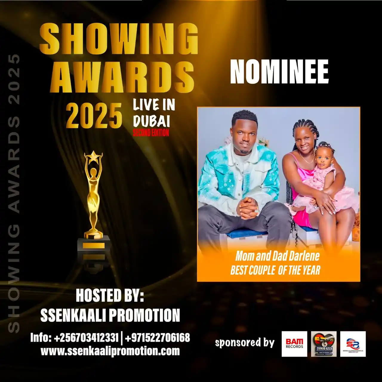 Image from ✨SHOWING AWARDS ✨🦅: Showing awards 2025 Live in Dubai Nominee Mom and Dad Darlene Best c...