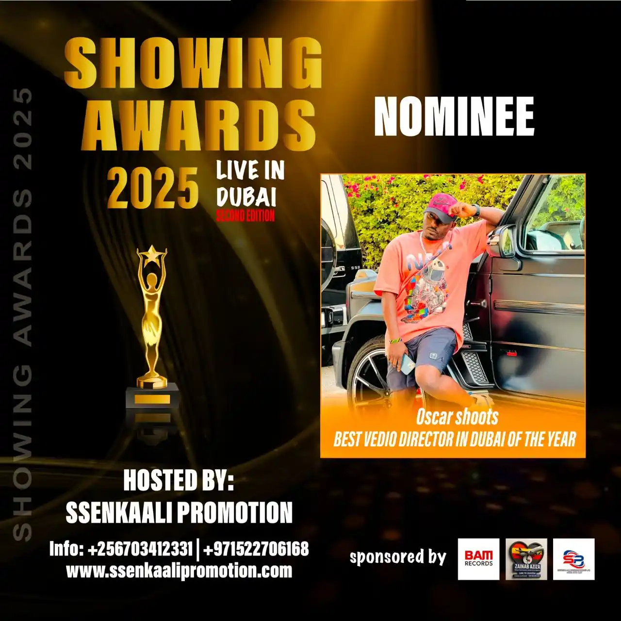 Image from ✨SHOWING AWARDS ✨🦅: Showing awards 2025 Live in Dubai Nominee Oscar Shoot’s Best vedio D...