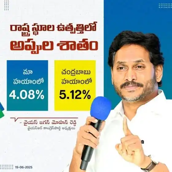 Image from YSR Congress Party: సంపద సృష్టిస్తానని చెప్పి.. అధికారంలోకి వచ్చి అప్పులు సృష్టిస్తున్నావా...