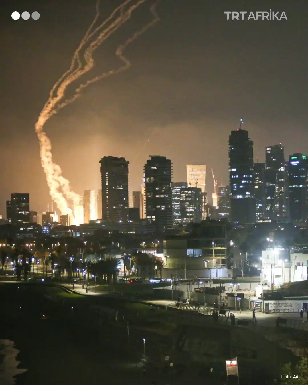 Image from TRT Afrika Hausa: Sojojin Iran sun ƙaddamar da hare-haren ramuwar gayya a kan Tel Aviv, ...