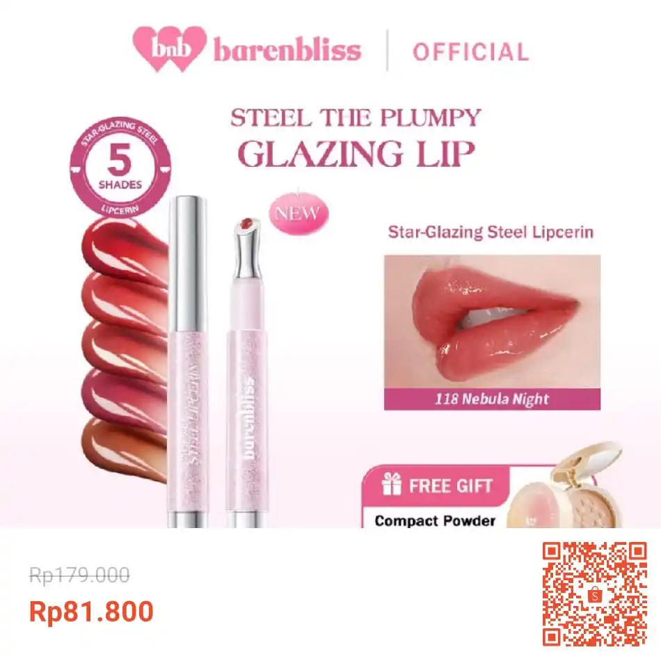 Image from Spill Racun Shopee & Flash Sale: Temukan [NEW LAUNCH] BNB barenbliss Star-Glazing Steel Lipcerin Hidras...
