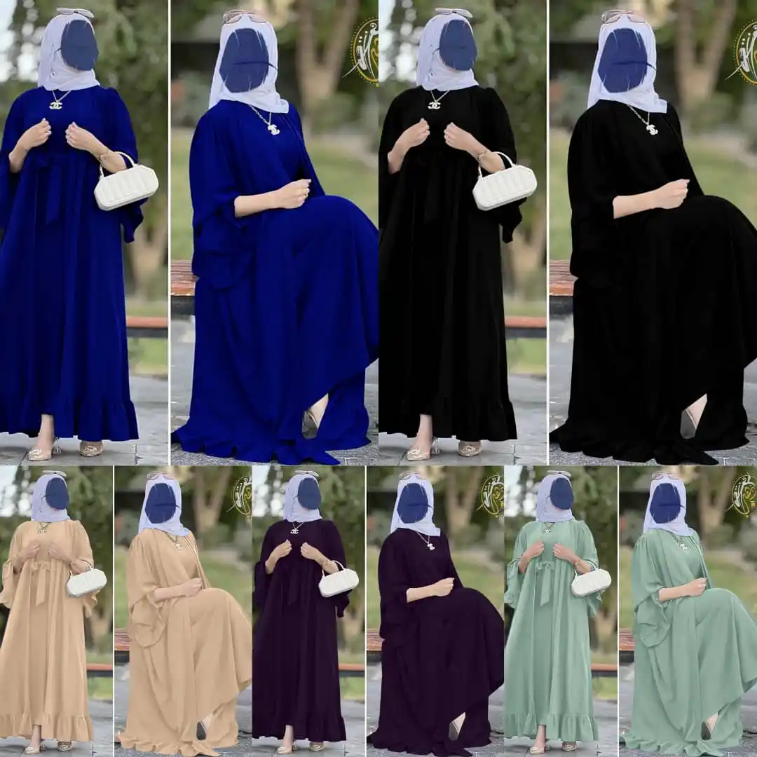 Image from ESO Fashion ♥️👗: **طقم نسواني شرعي** *ماربل اجنبي مكفول مستورد نوع اول* *فستان + ع...