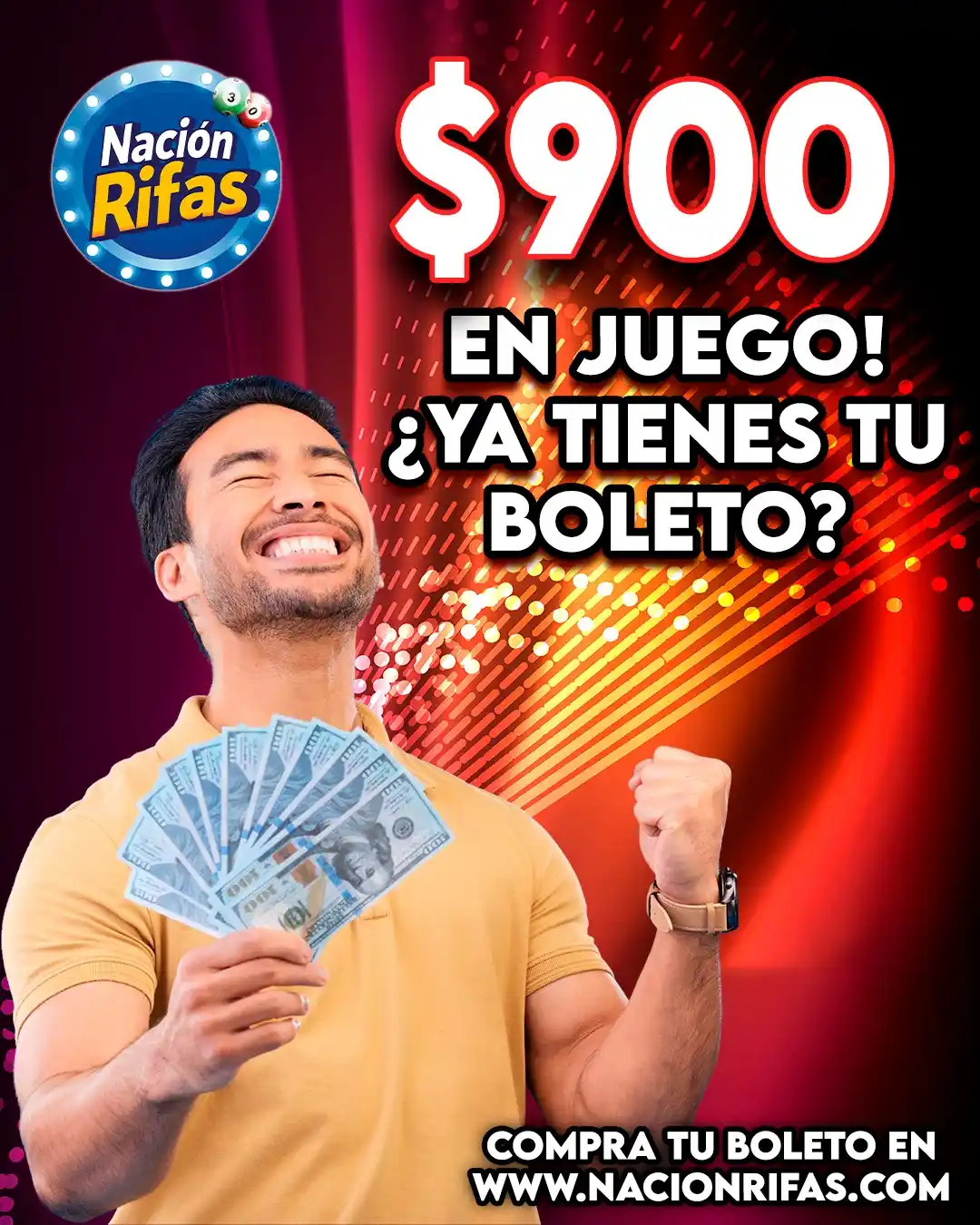 Image from Nación Bet: 🎯 ¡Tu oportunidad de llevarte $900 está aquí! 🤔¿Ya tienes tu boleto?...