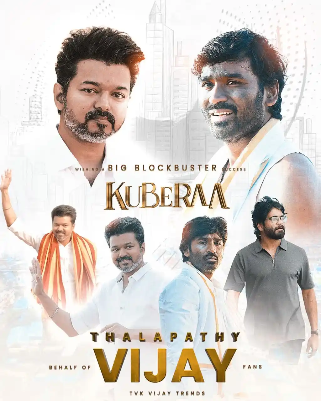 Image from தமிழக வெற்றிக் கழகம் | TVK: Wishing Our Dearest Dhanush  brother a Blockbuster Success for <a clas...