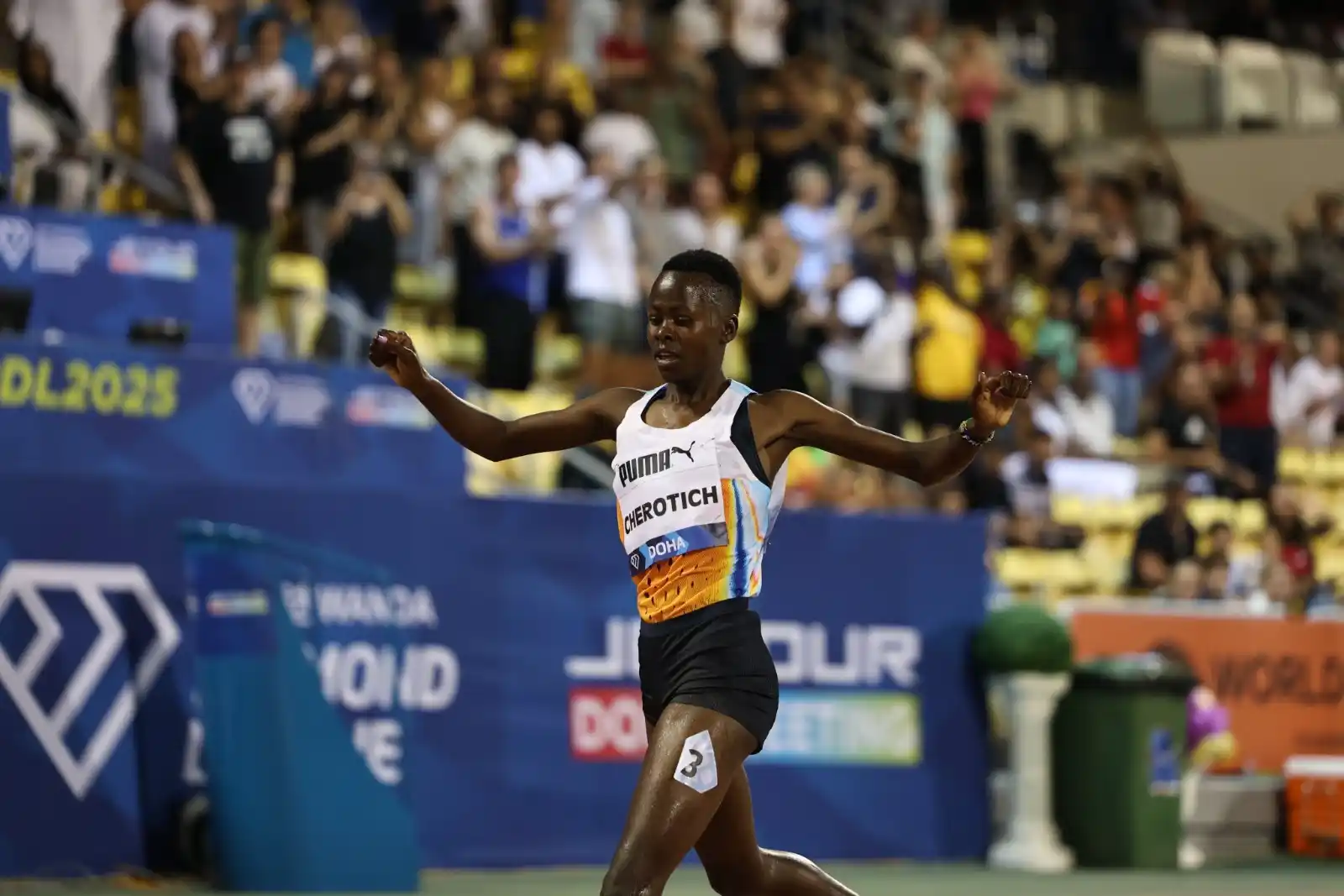 Image from Kalenjins Online: Woooow! Faith Cherotich beats Yavi Mutile yet again to set a new meeti...