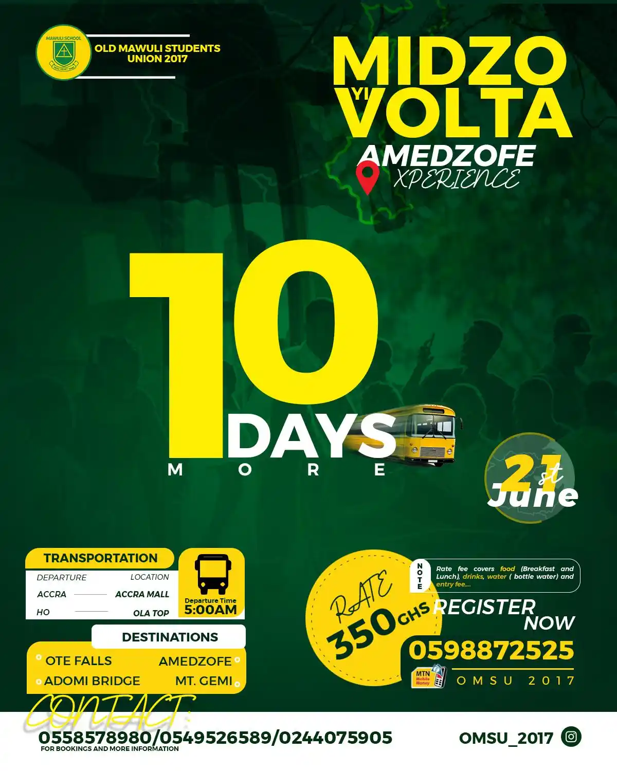 Image from OMSU Global💚💛💚💛: 10 days to Turn Up in our numbers, and make our Turnout significant, a...