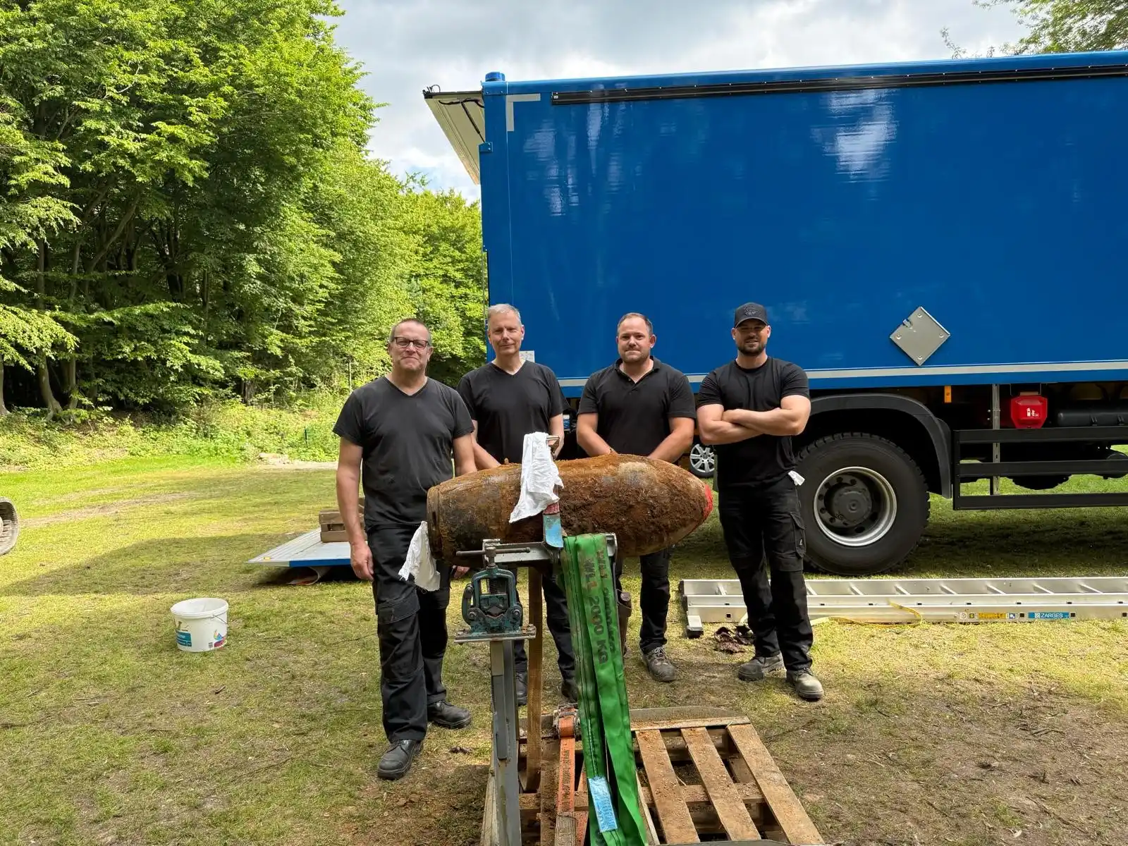 Image from Polizei Schleswig-Holstein : *Bombe in Kiel Dietrichsdorf entschärft*  Die Bombe wurde erfolgreich ...