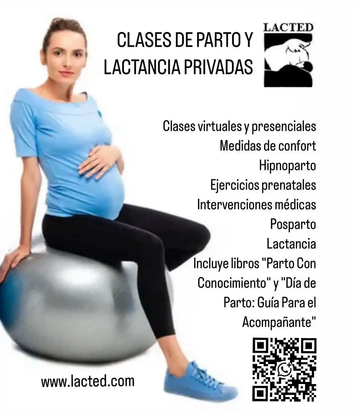 Image from Lacted: Clases de parto Lacted Mientras que el embarazo es un momento emocion...