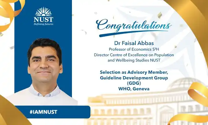 Image from NUST: Dr Faisal Abbas, Professor of Economics and Director of the Centre of ...