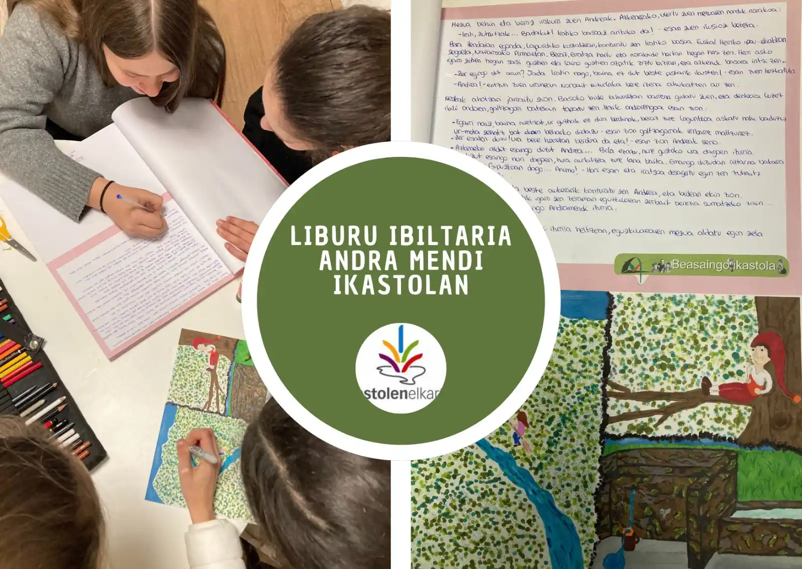 Image from NAFARROA OINEZ: Goierrin izan berri da LiburuIbiltaria25. Lan fina Beasaingo Ikastolak...