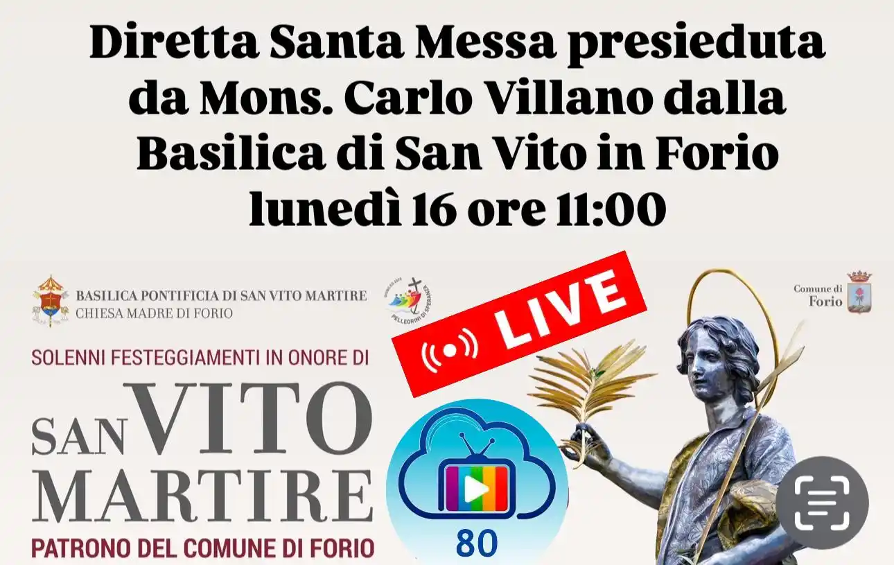 Image from Nuvola Tv: https://www.nuvola.tv/diretta-santa-messa-presieduta-da-mons-carlo-vil...
