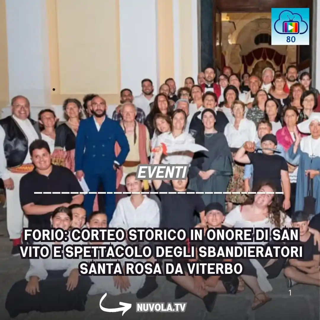 Image from Nuvola Tv: https://www.nuvola.tv/forio-corteo-storico-in-onore-di-san-vito-e-spet...