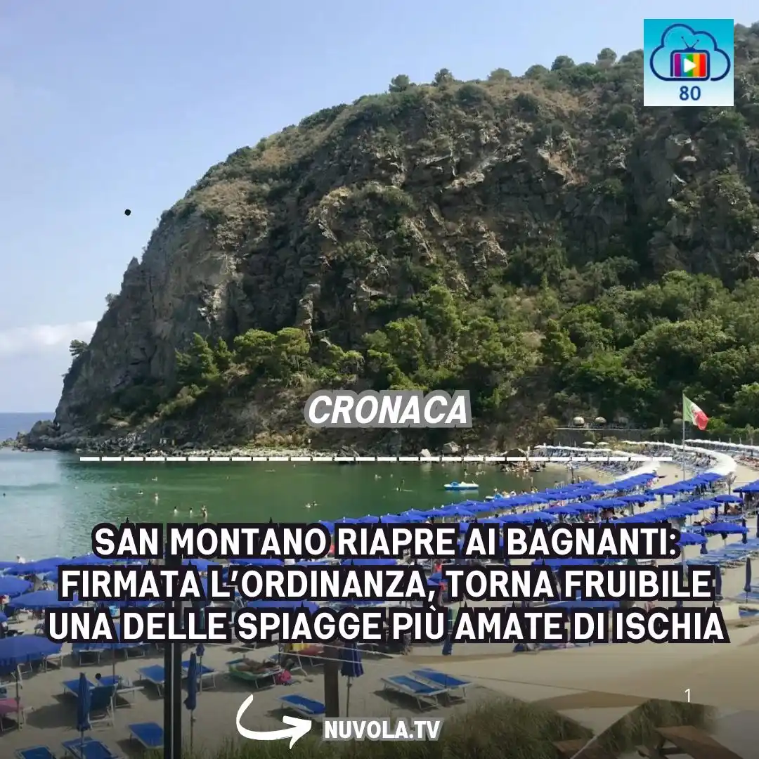 Image from Nuvola Tv: https://www.nuvola.tv/san-montano-riapre-ai-bagnanti-firmata-lordinanz...