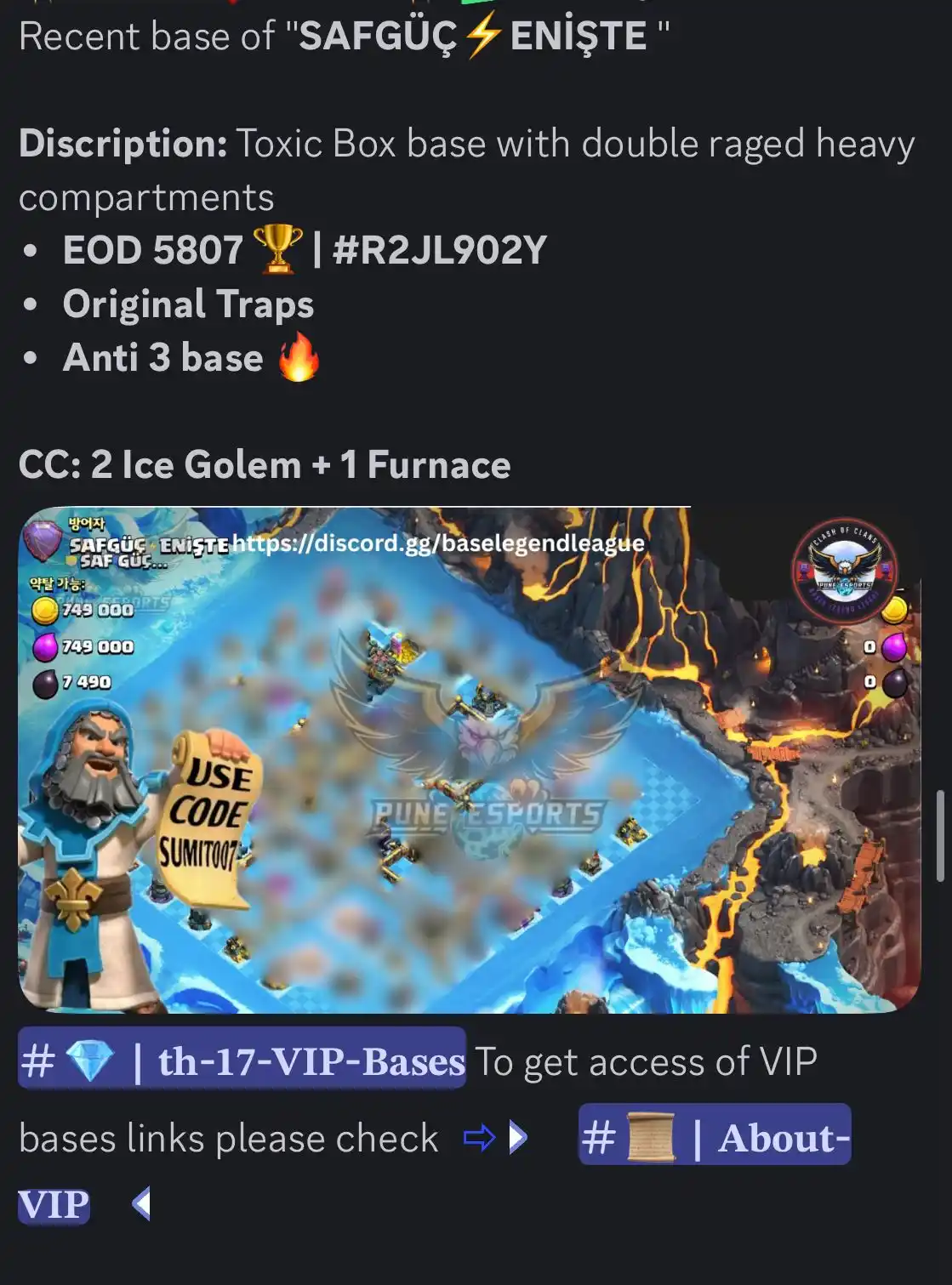 Bases | Legend League ✓ post