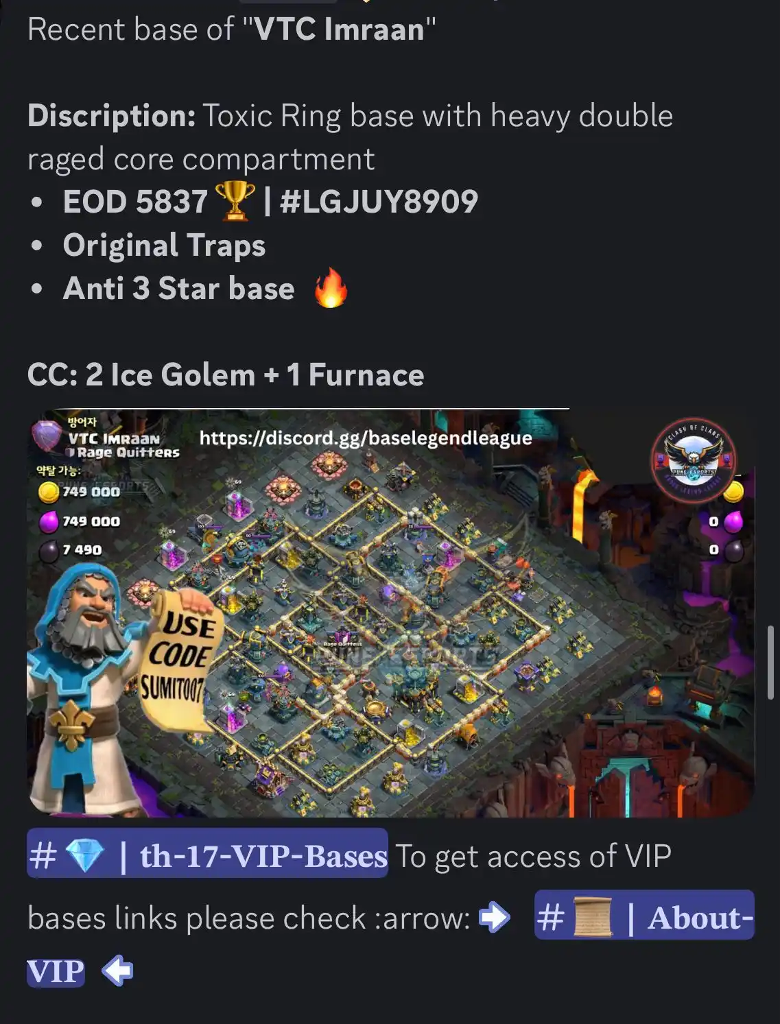 Bases | Legend League ✓ post