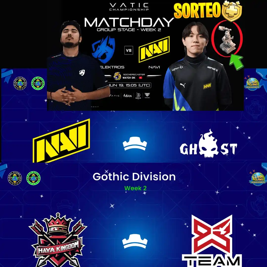 Image from SOCKERS: Jueves 15.00 CET ⏰️ 13.00 UTC TRIPLE de Guerras y SORTEO 🎁  PASE de O...