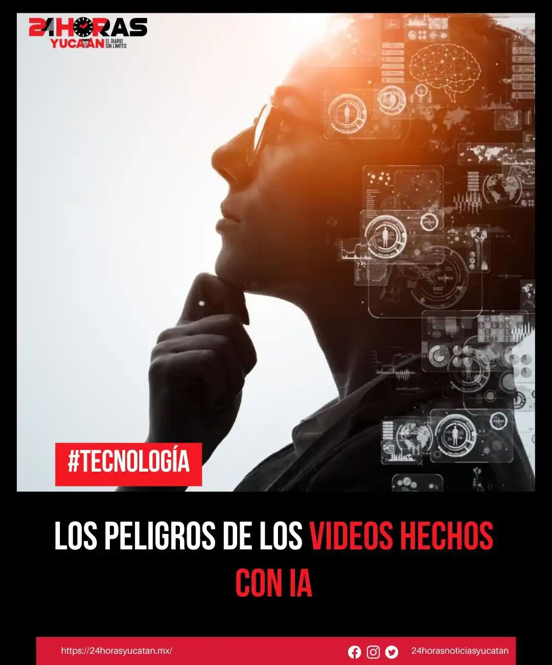 Image from 24 Horas Yucatán: 📍Los peligros de los videos hechos con IA. La nota 👉 https://l.24-ho...