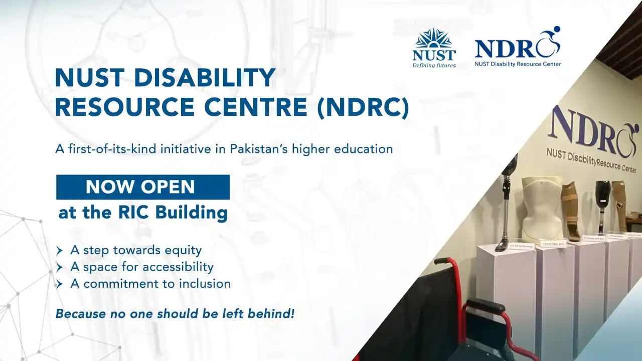 Image from NUST: NUST has officially launched the NUST Disability Resource Center (NDRC...