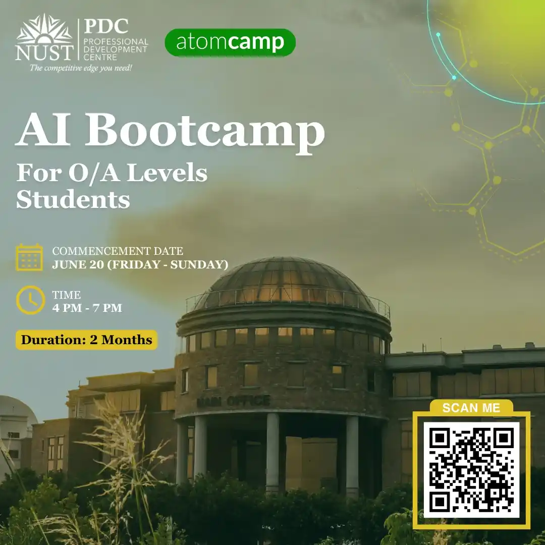 Image from NUST: NUST Professional Development Centre (PDC), in collaboration with atom...