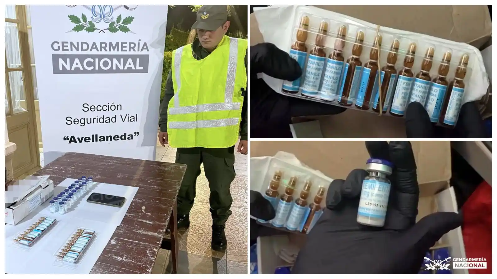 Image from Gendarmería Nacional Argentina: ⭕ Santa Fe: *Controlan un ómnibus y detectan un pasajero trasladaba am...