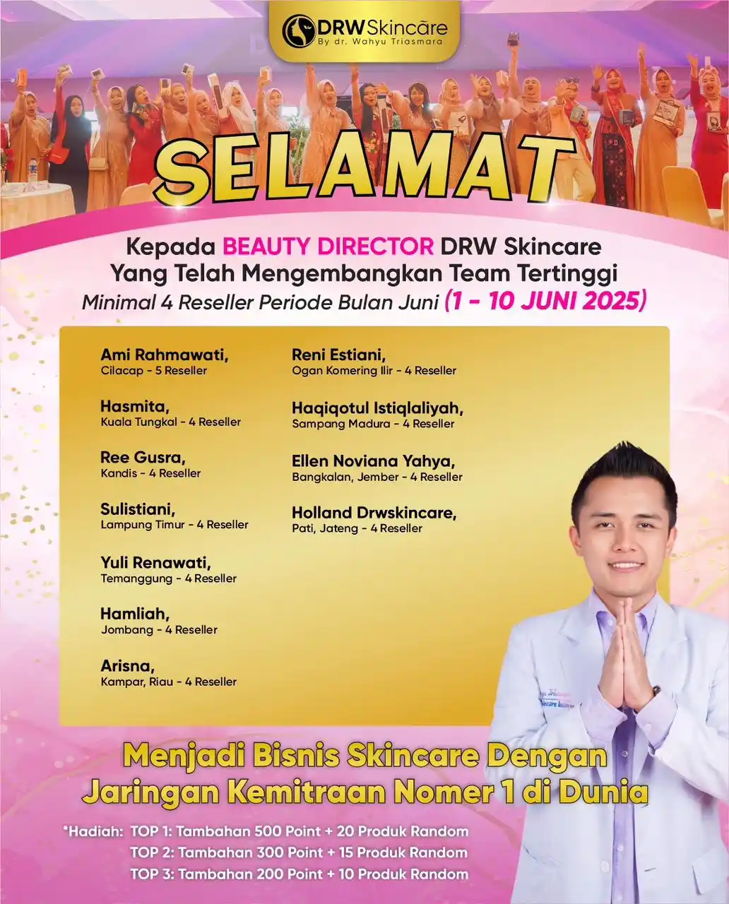 Image from DRW Skincare: 🔥 SELAMAT UNTUK PARA BEAUTY DIRECTOR DRW SKINCARE! 🔥 Yang telah ber...